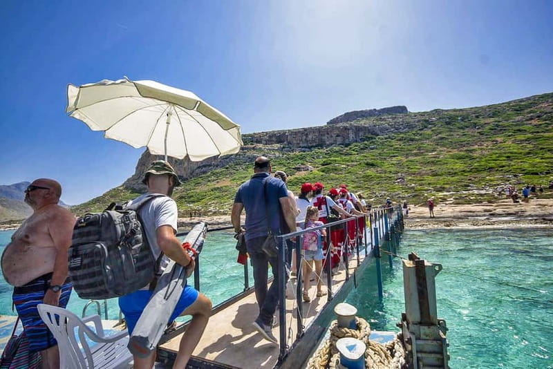 From Kissamos Port: Boat Cruise to Balos Lagoon & Gramvousa - Food, seating, and life aboard the ferry