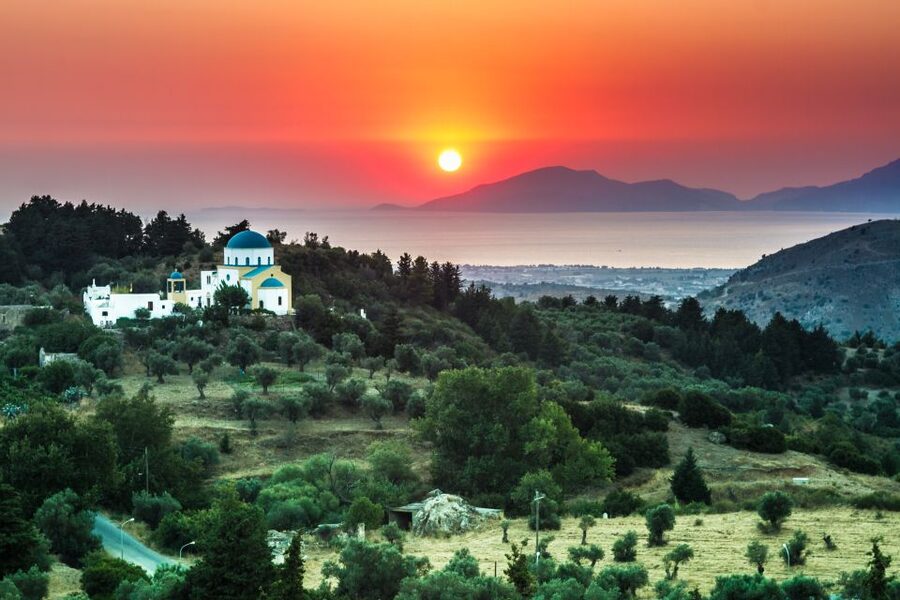 From Kos: Zia Sunset Tour - First walk through Zia’s narrow market streets