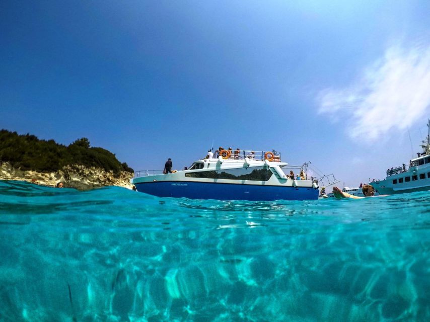 From Lefkimmi: Syvota, Blue Lagoon and Cave Sunset Cruise - What this Lefkimmi cruise actually includes
