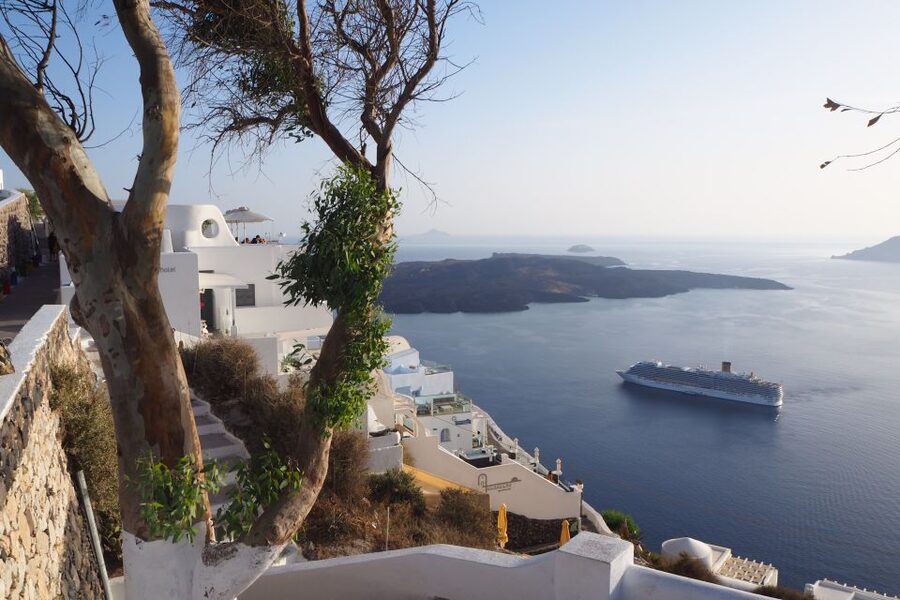 From Naxos: Full-Day Boat Trip to Santorini - The three-hour Aegean crossing