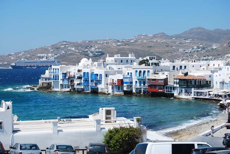 From Naxos: Round day trip to Mykonos Island - Arriving at Mykonos Town and the old harbor