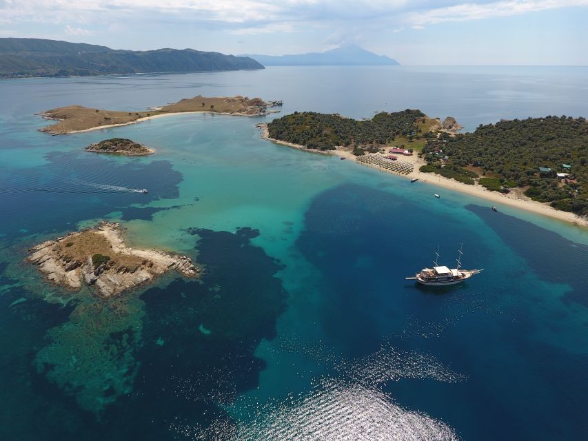 From Ouranoupoli: Blue Lagoon Two Island Cruise - Ammouliani Island brings in the local side