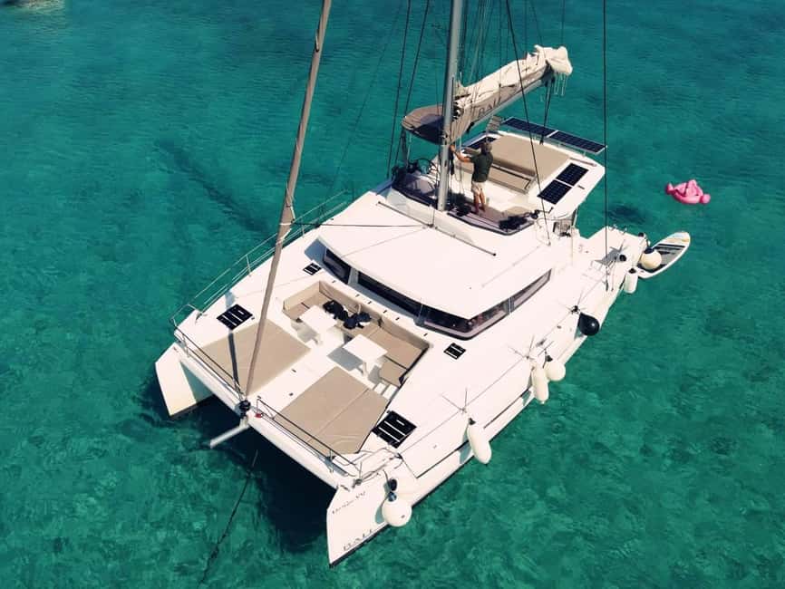 From Panormo: Luxe All-Inclusive Catamaran Cruise with Lunch - The first 100 minutes under sail