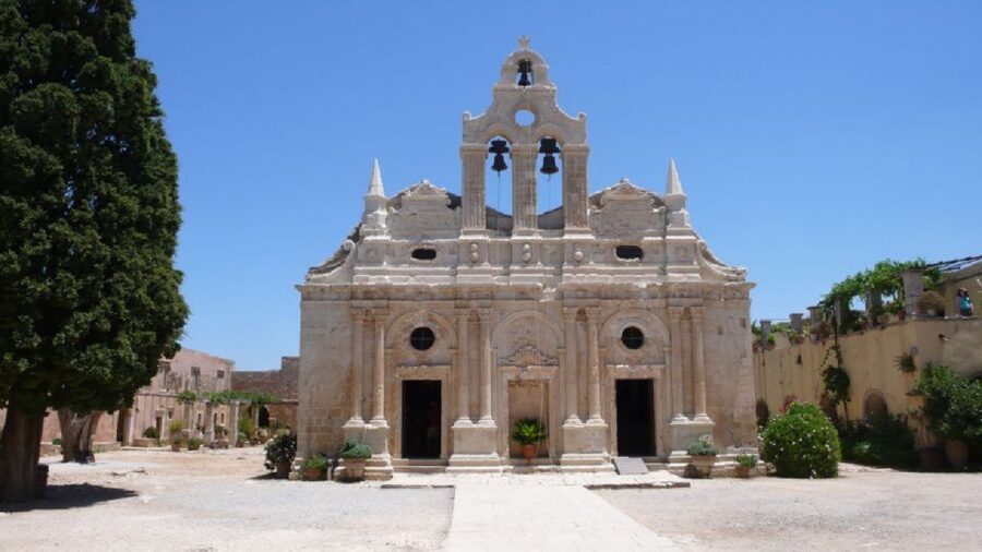 From Rethymno: Arkadi, Margarites, Melidoni Cave, and Axos - The Eleutherna stop and mountain views