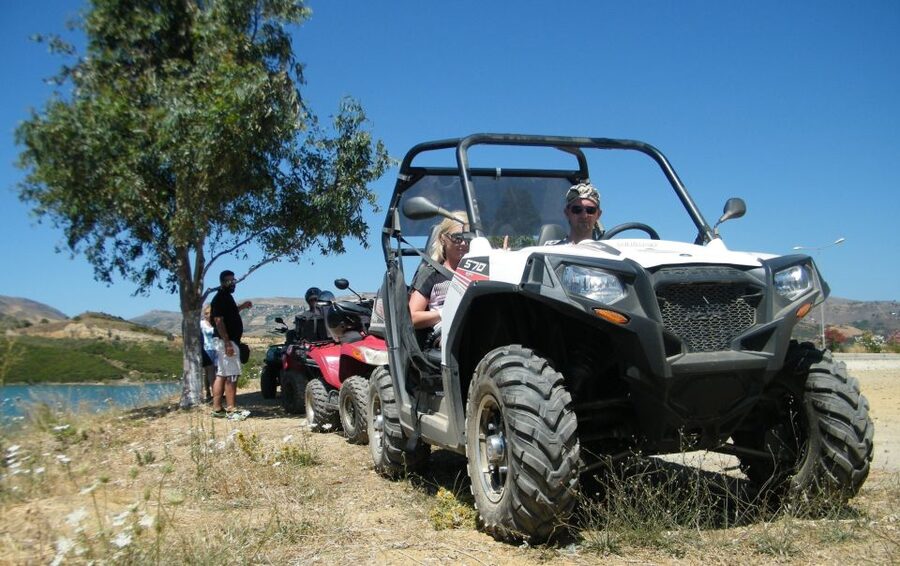 From Rethymno: Half-Day Off-Road Buggy Safari - Gidospito and coffee above Potami Lake