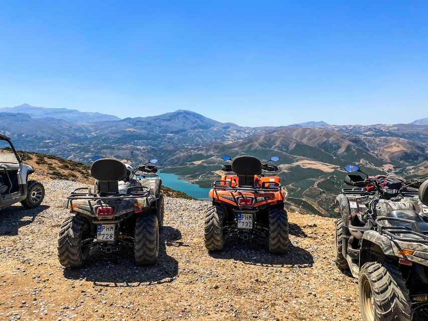 From Rethymno: Half-Day Quad Bike Safari - Coffee at Café Gidospito beside Lake Potami