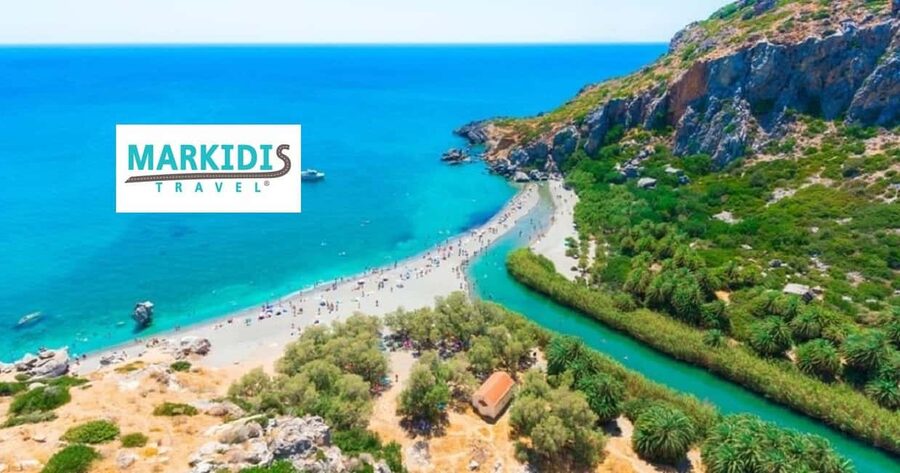 From Rethymno: Kourtaliotiko, Preveli Palm Beach, & Damnoni - Arriving at Damnoni before Preveli