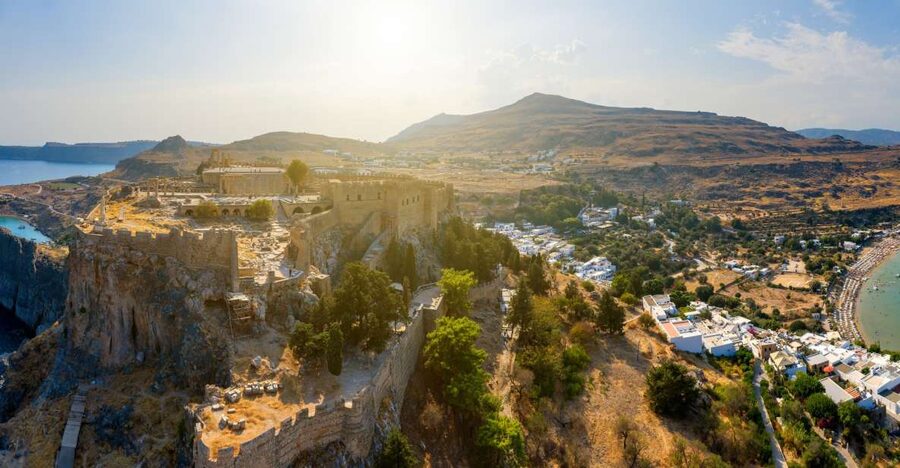 From Rhodes: Lindos Village and Acropolis Guided Tour - The east-coast bus ride from Rhodes