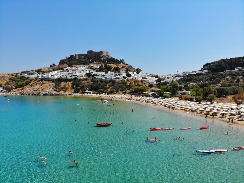 From Rhodes: Yacht Cruise to Lindos with Lunch and Drinks - Unlimited drinks and a yacht-sized group