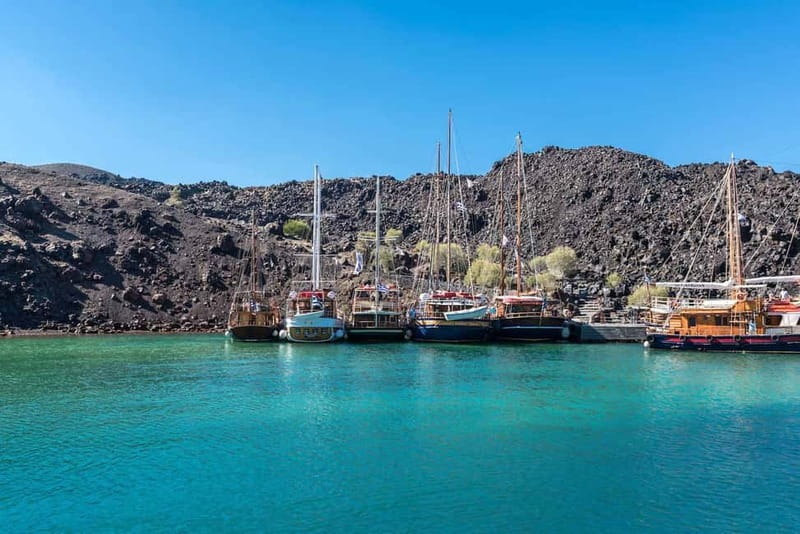 From Santorini: Volcano Cruise With Oia Sunset - Sailing across the Santorini Caldera