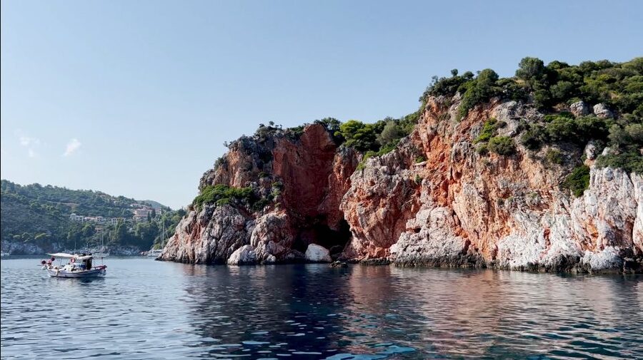 From Skiathos: Skopelos and Alonissos Boat Trip with Stops - The final swim at Kastani Beach