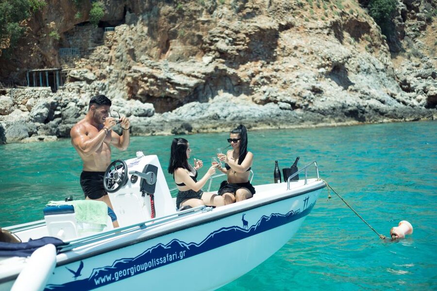 Georgioupolis: Rent a Boat Safari Sea Tour - What to bring and what is already covered