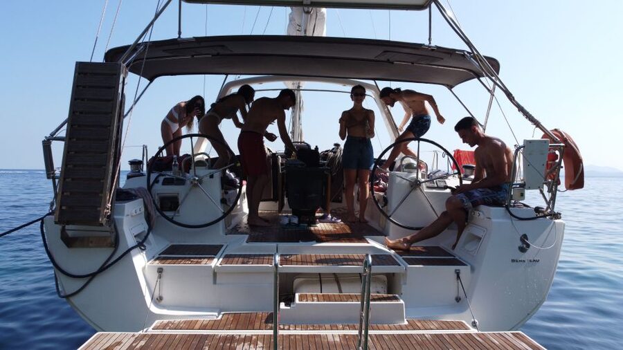 Gouvia: Corfu Island Sailing Trip with Snack and Soft Drinks - The Blue Caves are the final water stop