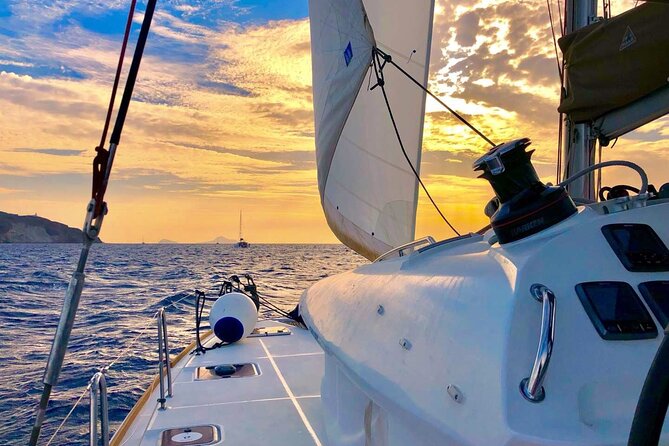 Half Day Premium Catamaran Cruise in Santorini including Oia - Oia and Ammoudi Bay depend on the departure