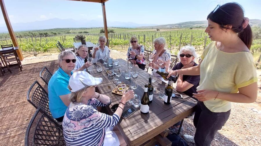 Heraklion: Cretan Wine Tasting Tour & Gourmet Lunch - Leaving Heraklion for Archanes and Peza