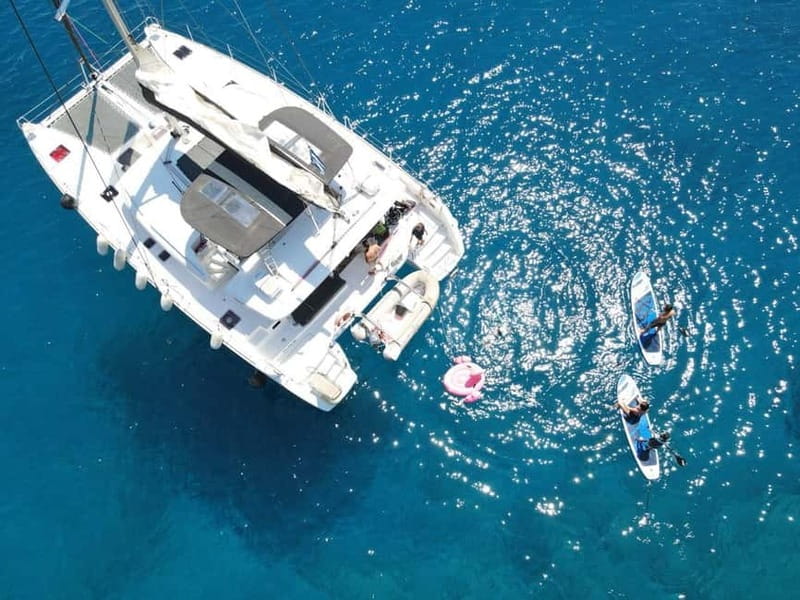 Heraklion: Dia Island Catamaran Cruise with Dinner and Wine - The One-Hour Sail Toward Dia Island