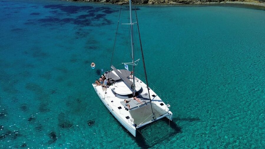 Heraklion: Dia Island Luxury Catamaran Cruise with Meal - Morning Sailing or Afternoon Sunset Cruise?