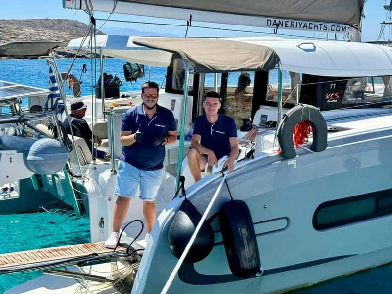Heraklion: Luxury Catamaran Cruise to Dia Island with Lunch - The first hour: coastal views and a gentle start