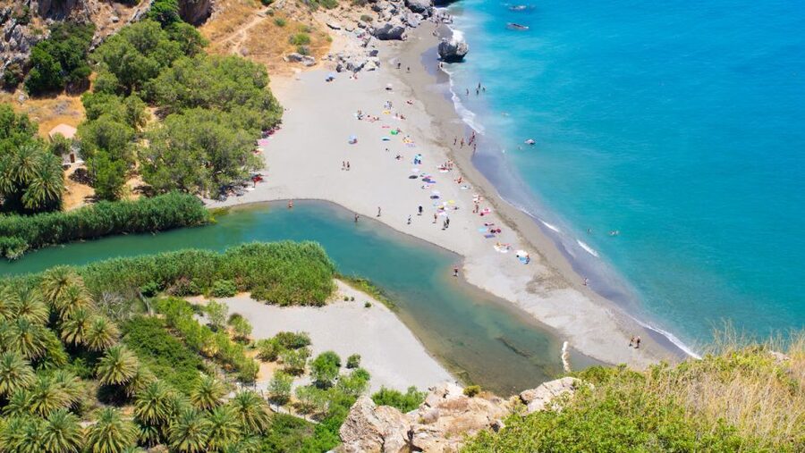 Heraklion: Preveli By Boat, Damnoni & Kourtaliotiko Springs - Preveli Palm Beach: the day’s big reward
