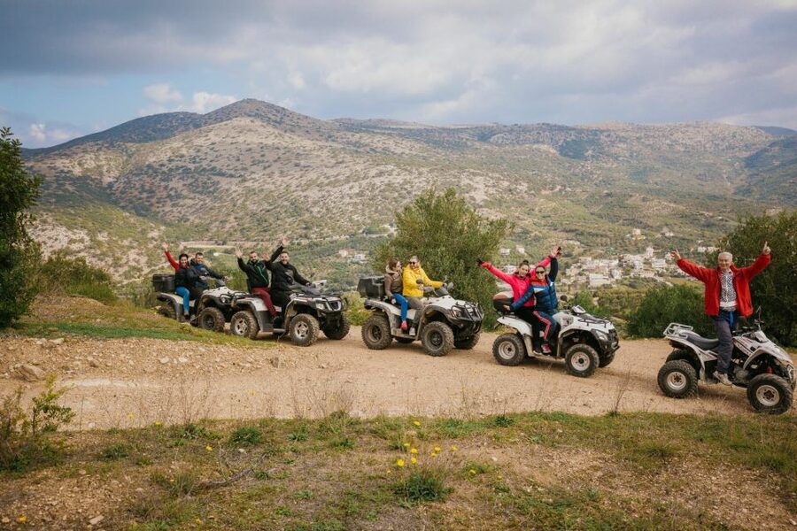 Hersonissos: ATV Quad Bike Safari in the Mountains of Crete - Leaving Hersonissos for the hills