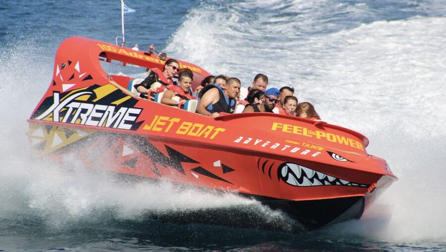 Hersonissos: Jet Boat Tour with Snorkeling - Saint George’s Bay gives the hour a calmer middle