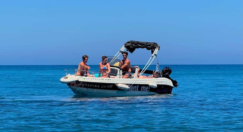 Hersonissos: Rent a Boat - No License Needed - Key details before you book
