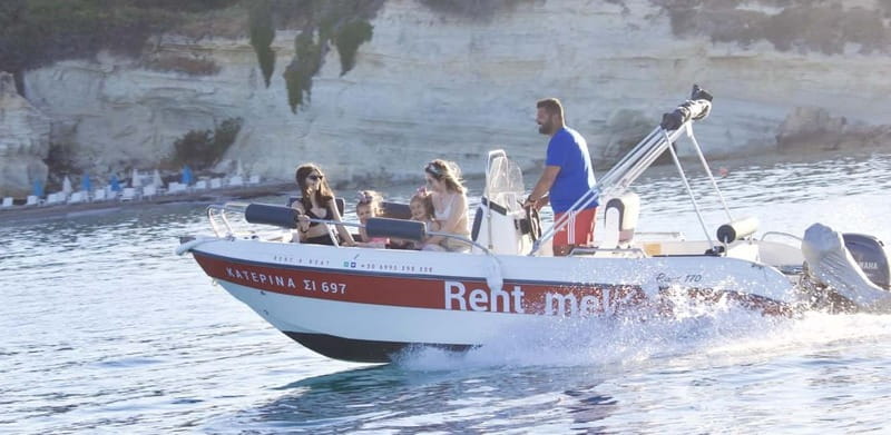 Hersonissos: Rent a Boat - No License Needed - Beaches, coves, and choosing your stops