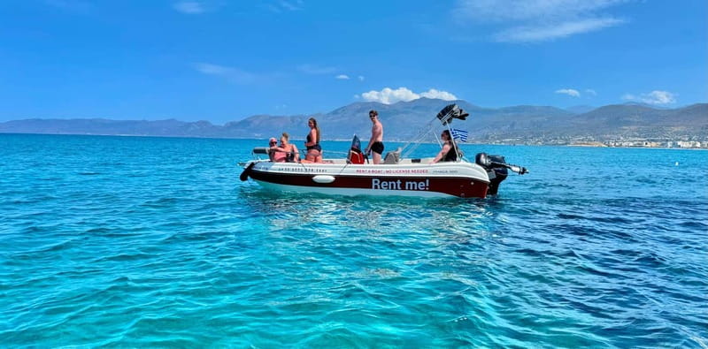 Hersonissos: Rent a Boat - No License Needed - What is included, and what is not