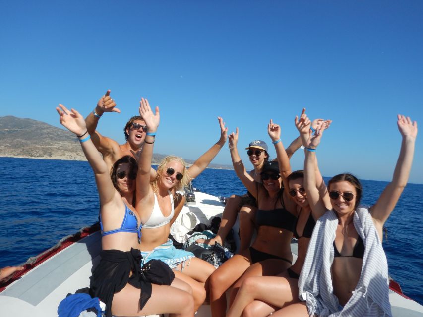 Ios Island: Speedboat Cruise from Mylopotas Beach - Finishing at Koumpara in the afternoon light