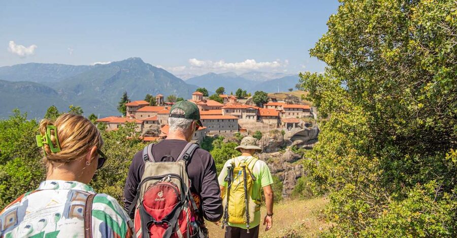 Kalabaka: Meteora Small-Group Hiking Tour w/ Monastery Visit - Dupiani Hermitage and the first views