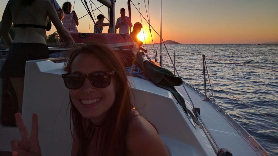Kassandra: Sunset Sailing Boat Tour of Secluded Coves - The first cove is for swimming, not sightseeing