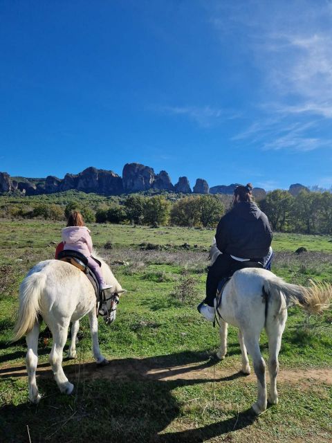 Kastraki: Meteora Morning Horse Riding with Monastery Visit - Riding Beneath the Meteora Rock Pillars