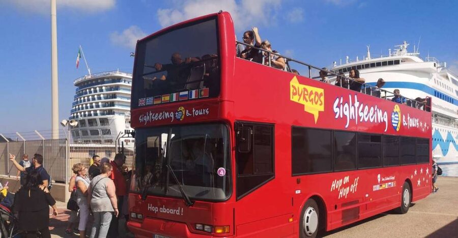Katakolo: Pyrgos and Katakolo Hop-on Hop-off Bus Tour - Saint John Church on the return route