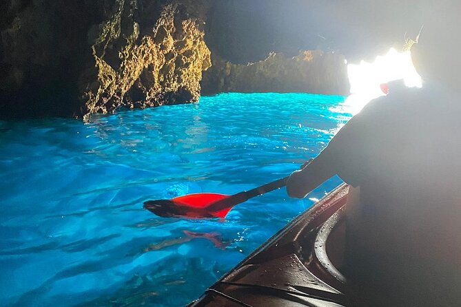 Kayak Trip to Hidden blue Cave, with lunch & fruits. - Remote beaches for swimming and snorkeling