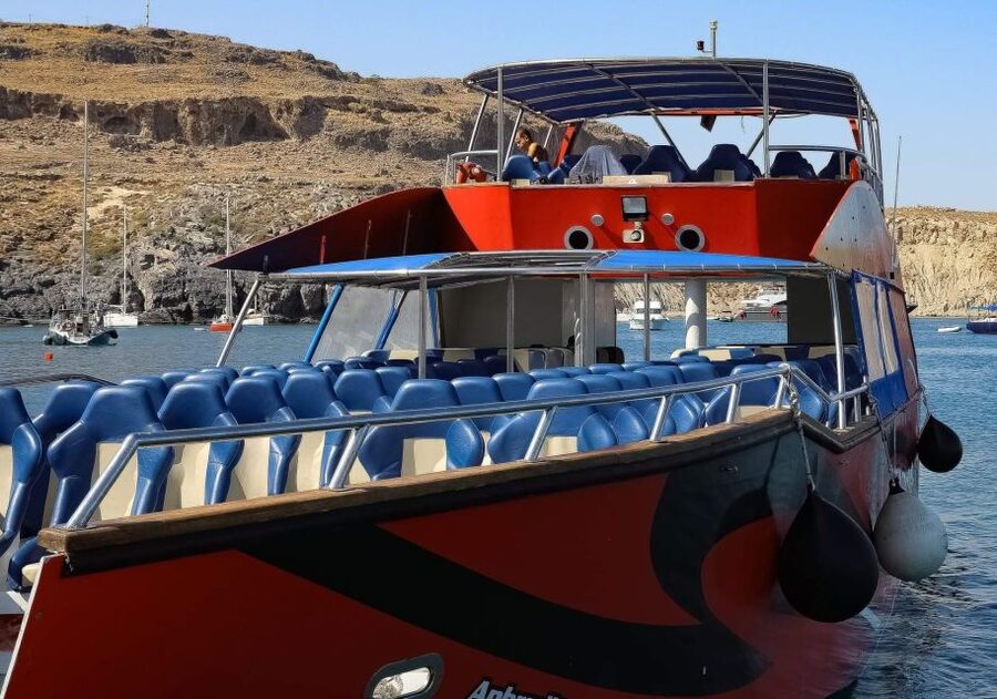 Kiotari, Lardos, Lindos: High Speed Boat Trip to Rhodes Town - Arriving at Mandraki Harbour