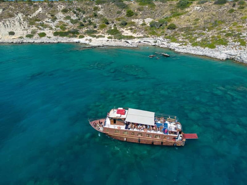 Kolympia : Transfer & Cruise to Lindos with 3 Swimming Stops - Tsambika Beach finishes the swimming section