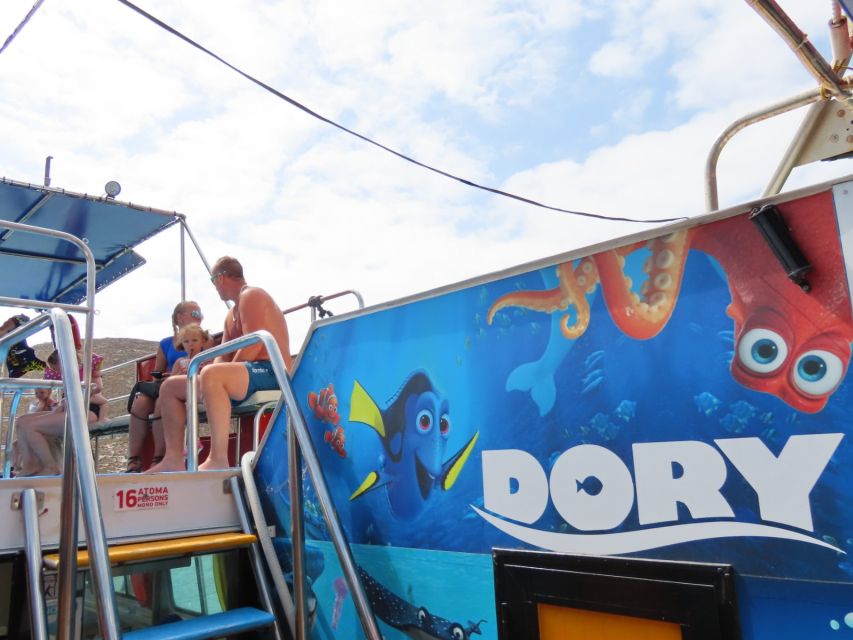 Kos Town: Glass-Bottom Boat Cruise with Swimming Stops - The Pserimos swim stop