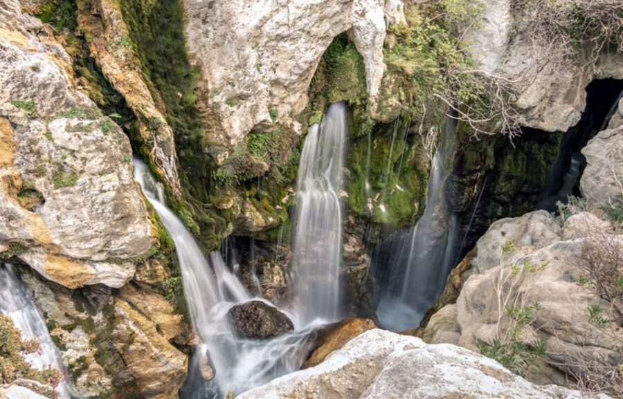 Kourtaliotiko Gorge River Trek with Lunch! Pick-up Avaliable - The great waterfall and the first cold-water challenge