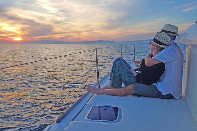 Luxury Catamaran Cruise from Athens with Traditional Greek Meal and BBQ - What the small boat setting feels like