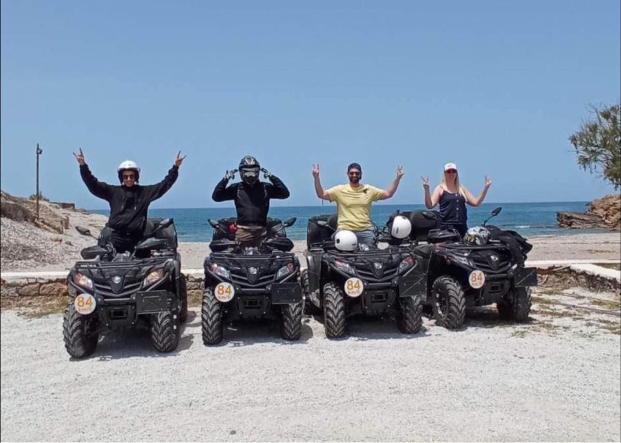 Malia: Off-Road Quad Safari Tour with Lunch and Transfers - Sisi beach: a swim followed by a Cretan lunch