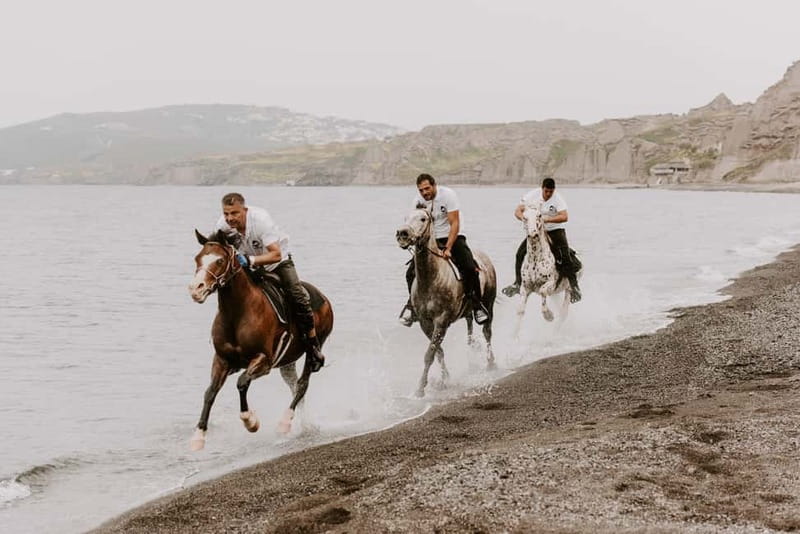 Megalochori: Horseback Riding Tour for Experienced Riders - Eros Beach and the black-sand gallop