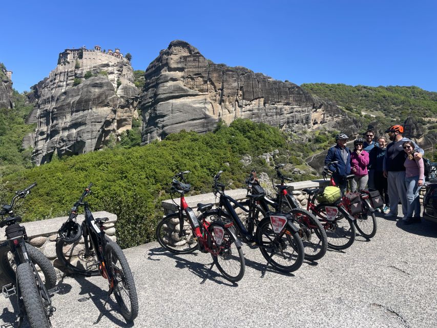 Meteora: E-Bike Epic Sunset Tour With Local Guide & Drink - Kastraki and the first great views