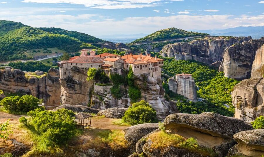 Meteora: Guided Sunset Tour with Monasteries & Caves Visit - Walking to the Bandovas hermit caves