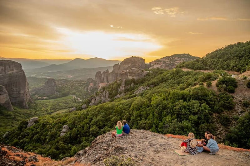 Meteora: Sunset Small Size Tour with Monastery & Caves visit - Inside one active monastery