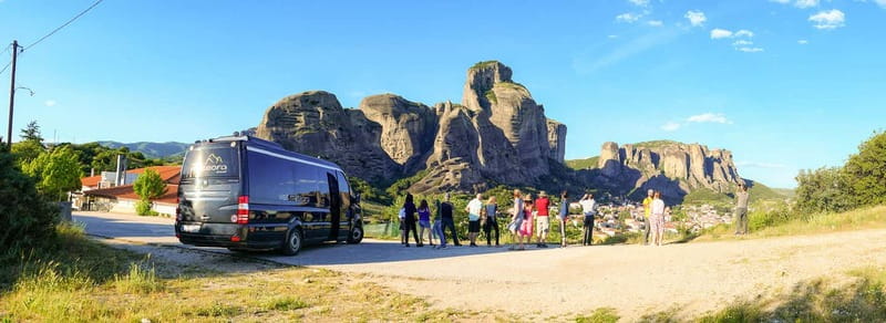 Meteora: Sunset Small Size Tour with Monastery & Caves visit - Seeing all six monasteries from the road