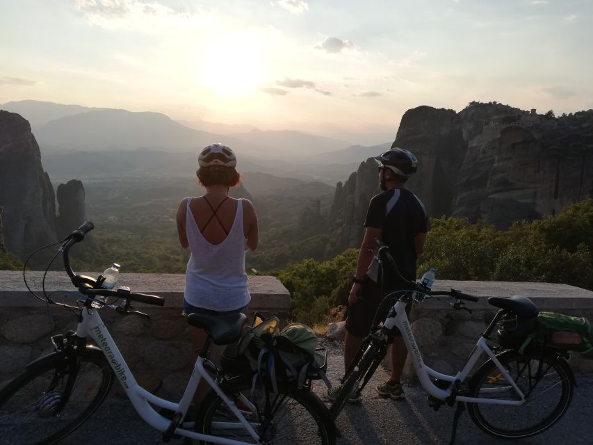 Meteora Sunset Tour on E-bikes - Six working monasteries, ruins, and hermit caves