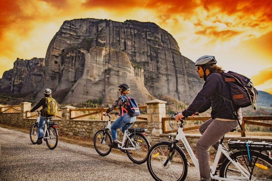 Meteora Sunset Tour on E-bikes - Meeting in central Kalambaka