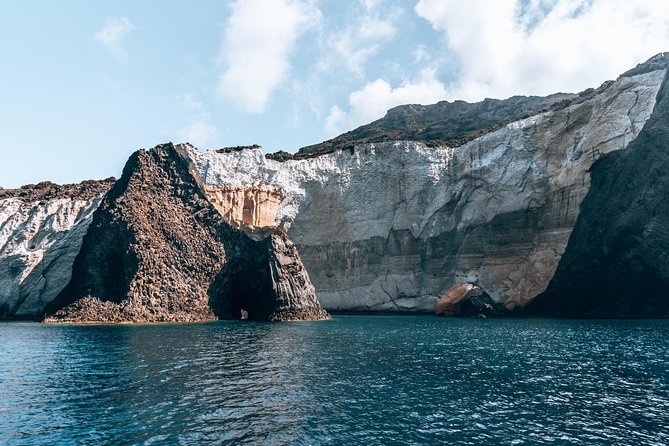 Milos caves snorkelling Catamaran Cruise in a small group - Sykia Cave: swimming first, then a tender ride inside