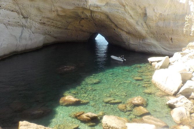 Milos Small-Group Full-Day Cruise with Snorkelling and Lunch - Kalogries Beach provides the first swim