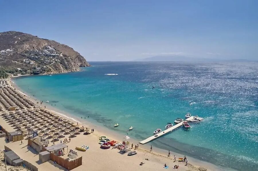 Mykonos: Beach Escape and Free Time in Mykonos Town - The ride to Elia Beach across Mykonos
